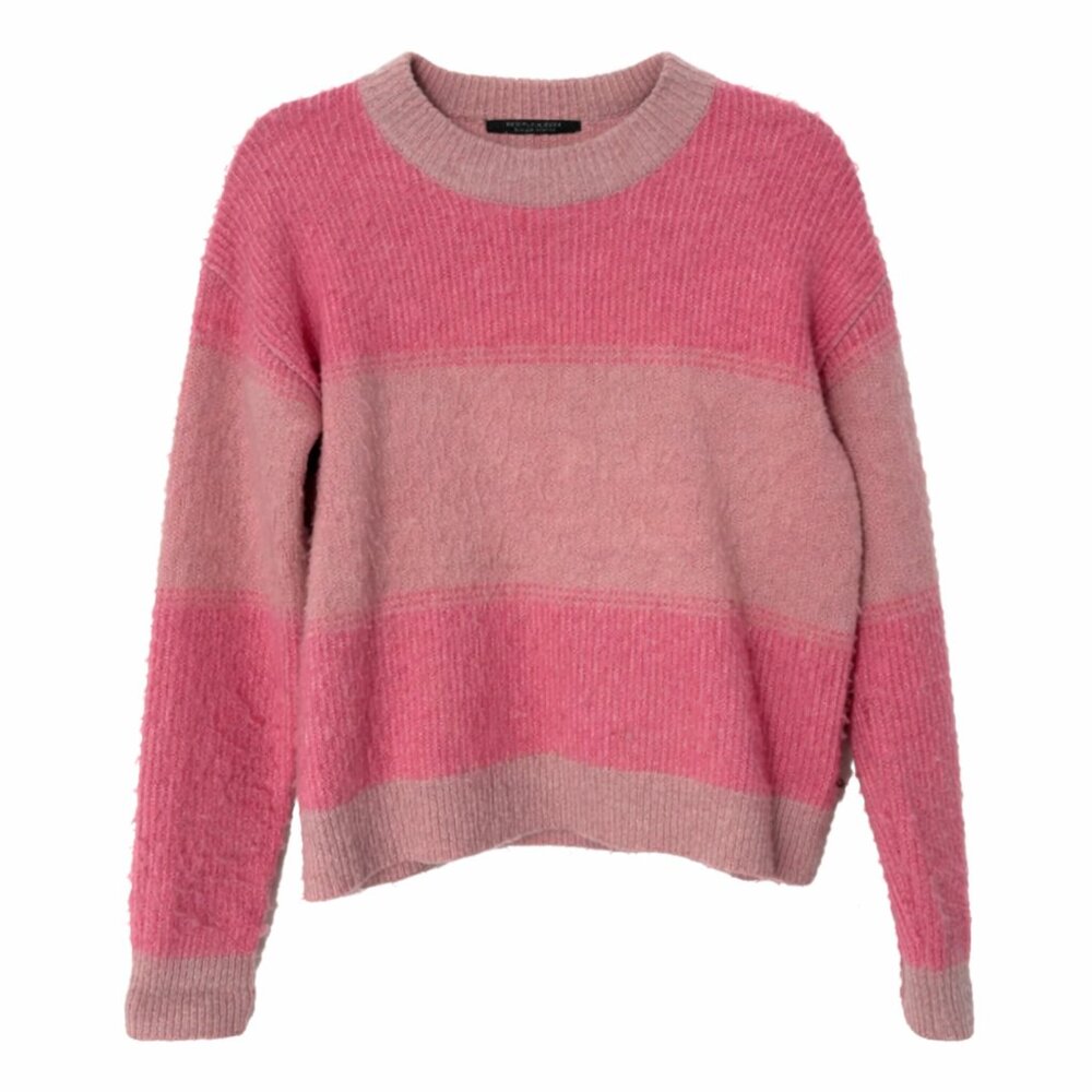 Scotch & Soda Pink Brushed Lambswool Ombré Crewneck Sweater Women’s Sz S